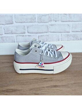 ⭐Converse Chuck Taylor Lift Double Stack Sz 5.5 Mens shoes Sneaker Grey  A16065C